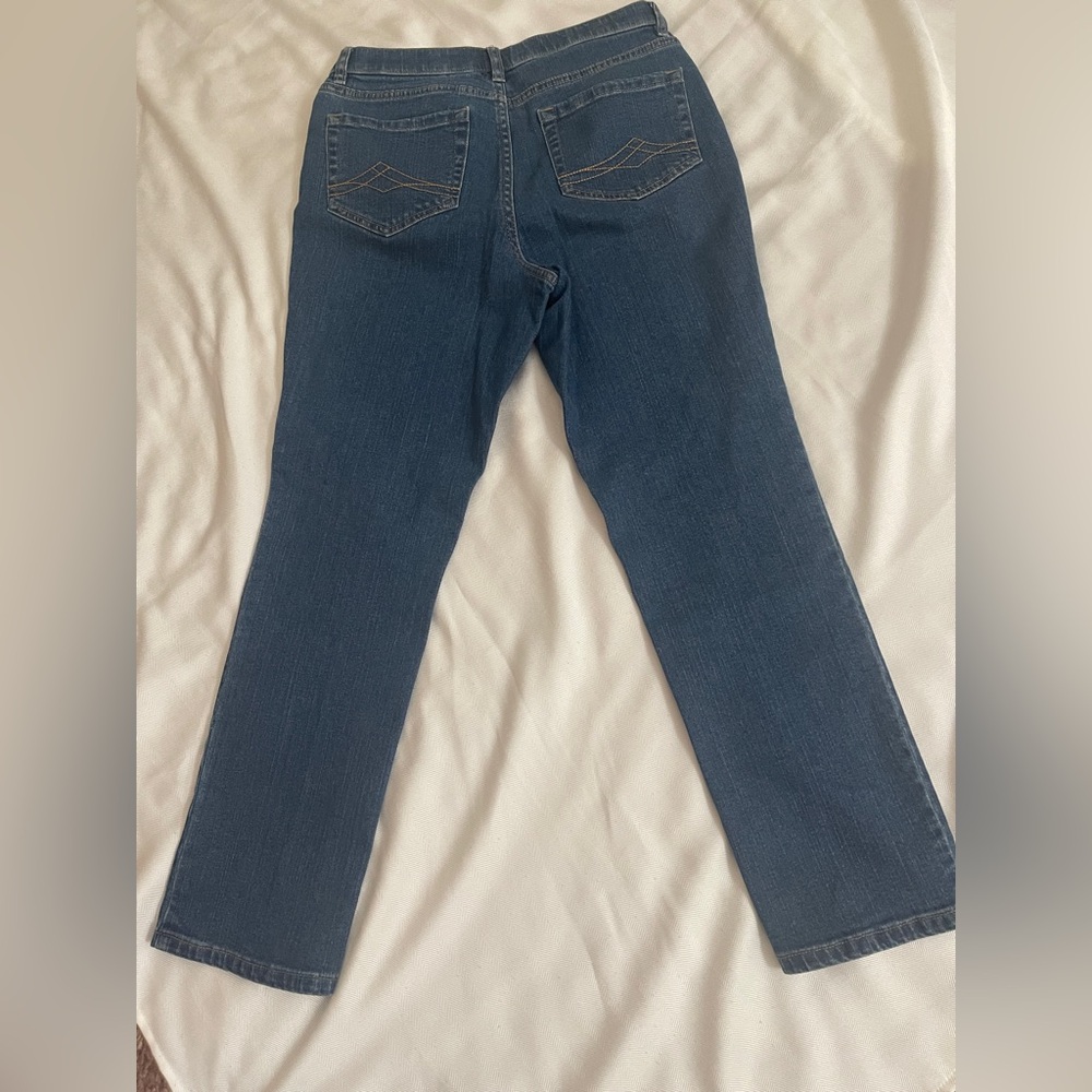 Denim&Co Deep Blue Straight Leg Jeans